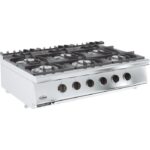 Combisteel 6 brûleurs - Cuisinière à gaz, 6 feux, 120 cm