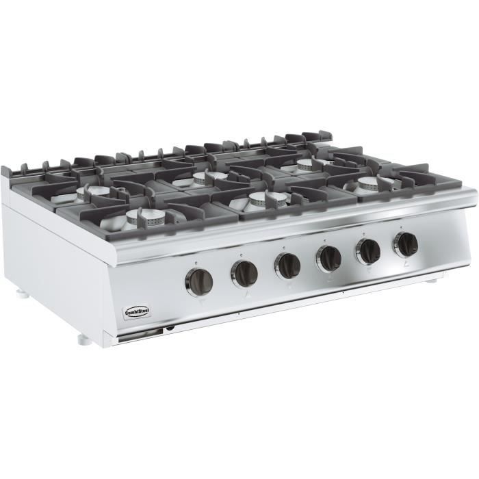71-780-210-base-700-cuisiniere-a-gaz-6-br.jpg Combisteel 6 brûleurs - Cuisinière à gaz, 6 feux, 120 cm – Image 1