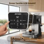 Airmsen Café Moulu - Machine à expresso, 20 bars, 1,8 L, 850 W – Image 3