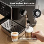 Airmsen Café Moulu - Machine à expresso, 20 bars, 1,8 L, 850 W – Image 4