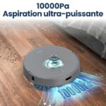 Airrobo L50+ - Aspirateur robot laveur avec station, 10 000 Pa, 5200 mAh, 240 min – Image 2