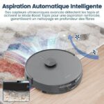 Airrobo L50+ - Aspirateur robot laveur avec station, 10 000 Pa, 5200 mAh, 240 min – Image 6