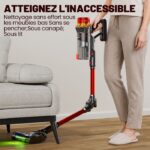 Inlong ZV13 Tube Pliable 180° - Aspirateur balai sans fil, 80 kPa, 80 min, 75 dB(A) – Image 2