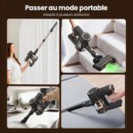 Lamzien V8 Max - Aspirateur balai sans fil, 45 000 Pa, 45 min, 60 dB(A) – Image 6