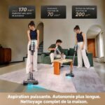 Laresar 170AW/ /70 Mins - Aspirateur balai laveur, 65 000 Pa, 62 dB(A) – Image 2