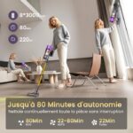 Jueleo / /80Min - Aspirateur balai sans fil, 55 kPa, 80 min – Image 3