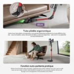 Ultenic UU18 -Ultra Puissant - Aspirateur balai sans fil, 80 kPa, 80 min, 78 dB(A) – Image 3