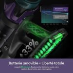 Ultenic UU18 -Ultra Puissant - Aspirateur balai sans fil, 80 kPa, 80 min, 78 dB(A) – Image 5