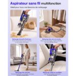 Zoomcat Vulcanterre- / /60Min- Auto-Portant - Aspirateur balai sans fil, 89 kPa, 70 min, 65 dB(A) – Image 6