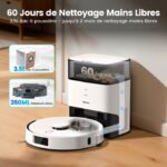 Airrobo L60+ - Aspirateur robot laveur avec station, 12 000 Pa, 5200 mAh, 240 min – Image 5