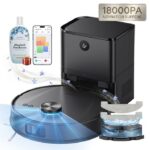 Ultenic TP20 Ultra-Puissant - Aspirateur robot laveur avec station, 8000 Pa, 3200 mAh, 200 min
