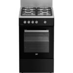 Beko FSG52010GBC - Cuisinière à gaz, 4 feux, 50 cm, classe A