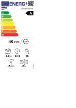 Beko WM340 - Lave-linge 9 kg, 1400 tr/min, classe A – Image 6