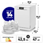 Bomann GSP 7419 - Lave-vaisselle pose libre 60 cm, 14 couverts, 47 dB(A), classe D – Image 4