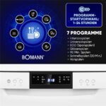 Bomann GSP 7419 - Lave-vaisselle pose libre 60 cm, 14 couverts, 47 dB(A), classe D – Image 6
