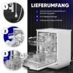 Bomann GSP 7419 - Lave-vaisselle pose libre 60 cm, 14 couverts, 47 dB(A), classe D – Image 7