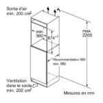 Bosch KIL22NSE0 - Réfrigérateur 1 porte intégrable, 119 L, classe E – Image 3