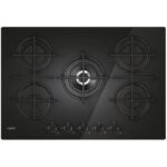 Candy Moderna - Plaque de cuisson gaz, 5 foyers, 75 cm, 4000 W