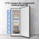 CHiQ CSD208D4E - Congélateur armoire, 177 L, classe E, froid statique – Image 3
