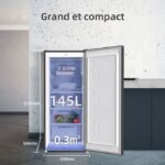 CHiQ FSD160D4E - Congélateur armoire, 145 L, classe E, froid statique – Image 2