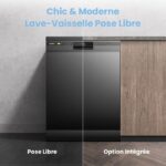Comfee - Lave-vaisselle pose libre 60 cm, 12 couverts, 47 dB(A), classe D (8624) – Image 5