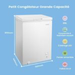 Comfee RCC102WH2EU - Congélateur coffre, 99 L, classe E, froid statique – Image 3