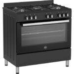 Bertazzoni SEL925MN - Cuisinière mixte, 5 feux, four 95 L, 89,8 cm, classe A