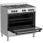 La Germania SEL925MX - Cuisinière mixte, 5 feux, four 95 L, 89,8 cm, classe A – Image 2