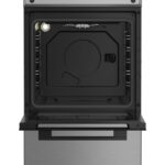 Indesit I5G1KMS - Cuisinière à gaz, 4 feux, four 60 L, 50 cm, classe A – Image 2