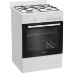 Indesit I6GGKMWF - Cuisinière à gaz, 4 feux, four 64 L, 60 cm, classe A – Image 3