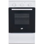 Continental Edison CECI3F50W - Cuisinière induction, 3 feux, four 51 L, 50 cm, classe A