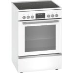 Bosch HKS79R220 - Cuisinière électrique, 4 feux, four 63 L, 60 cm, classe A