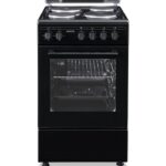 Oceanic OCEACE4F5060B - Cuisinière électrique, 4 feux, four 48 L, 61 cm, classe A