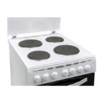 Proline PECNE55WH2 - Cuisinière électrique, 4 feux, four 55 L, 50 cm, classe A – Image 2