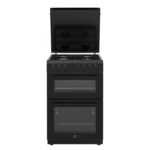 Continental Edison CECDF6060B1 - Cuisinière mixte, 4 feux, four 69 L, 60 cm, classe A