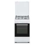 Oceanic OCEACG50GW - Cuisinière mixte, 4 feux, four 45 L, 49,8 cm, classe A