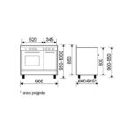 Glem GA960PCGIX - Cuisinière à gaz, 5 feux, four 69 L, 90 cm, classe A – Image 5