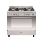 Glem GE960CMIX2 - Cuisinière à gaz, 5 feux, four 109 L, 90 cm, classe A