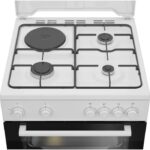 Beko FBS63121WD - Cuisinière mixte, 1 feux, four 73 L, 60 cm, classe A – Image 2