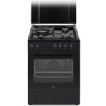 Continental Edison CECM60FCB - Cuisinière mixte, 4 feux, four 56 L, 59,8 cm, classe A