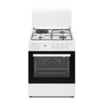 Continental Edison CECM60FCW - Cuisinière mixte, 4 feux, 59,8 cm, classe A