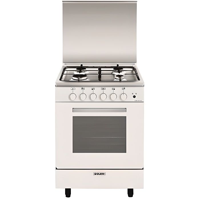 cuisiniere-mixte-glem-ga660cvmwh.jpg Glem GA660CVMWH - Cuisinière mixte, 60 cm, classe A – Image 1