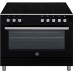 La Germania CD9VN - Cuisinière électrique, 5 feux, four 110 L, 90 cm, classe A