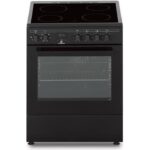 Continental Edison CECV60FCB - Cuisinière électrique, 4 feux, four 60 L, 59,8 cm, classe A