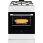 Electrolux LKG604012W - Cuisinière à gaz, 4 feux, 60 cm