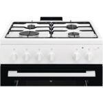 Electrolux LKG604012W - Cuisinière à gaz, 4 feux, 60 cm – Image 2