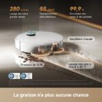 Dreame X60 Ultra Complete Blanc - Aspirateur robot laveur avec station, 42 000 Pa, 5000 mAh – Image 4
