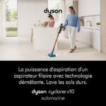 Dyson Cyclone V10 Submarine - Aspirateur balai laveur, 150 AW, 60 min – Image 2