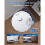 Ecovacs DEEBOT T30C GEN 2 - Aspirateur robot laveur avec station, 25 000 Pa – Image 2