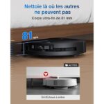 Ecovacs Deebot T50 OMNI Gen 2 - Aspirateur robot laveur avec station, 15 000 Pa, 5200 mAh, 175 min – Image 8